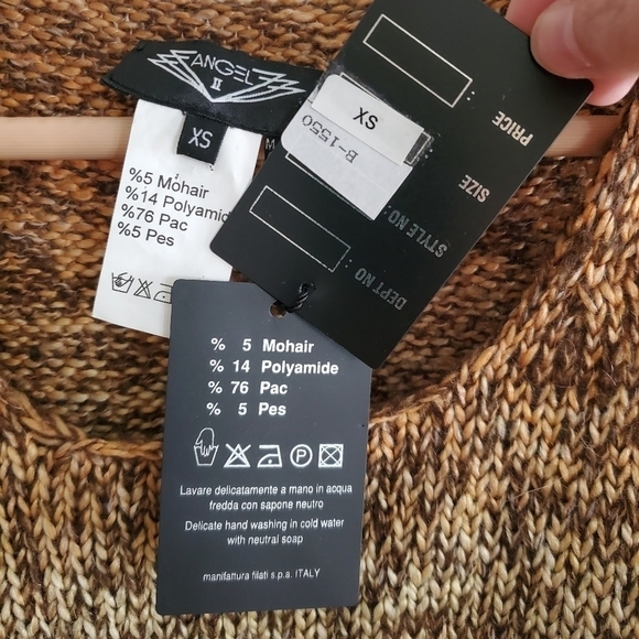 NWT Angel II Mohair Sweater Tank in Sandy Brown - Picture 3 of 5